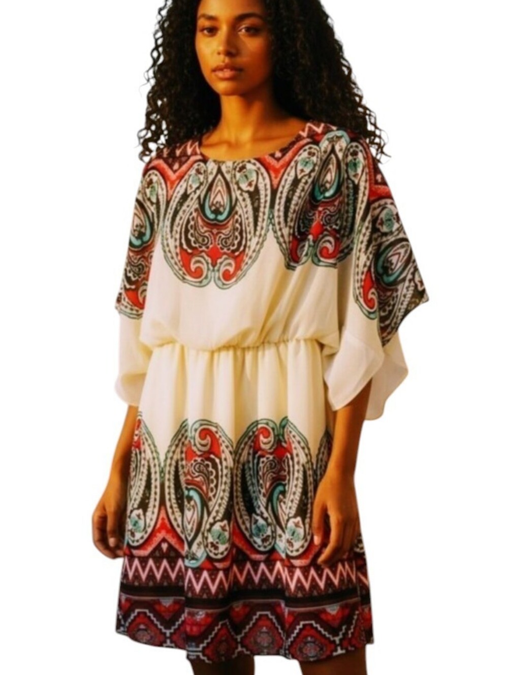 Pink Owl Boho Paisley Aztec Design With Cut Out Back S
